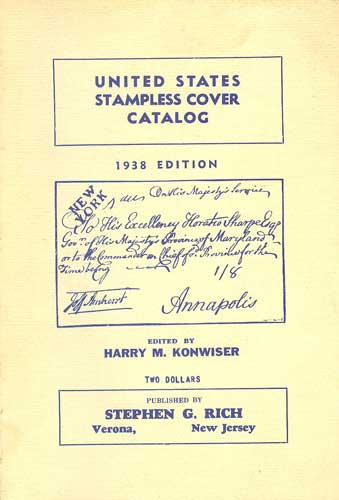 Image for United States Stampless Cover Catalog, 1938 Edition