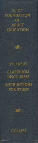 Image for Eliot Foundation of Adult Education; Instructions For Study in The Humanities