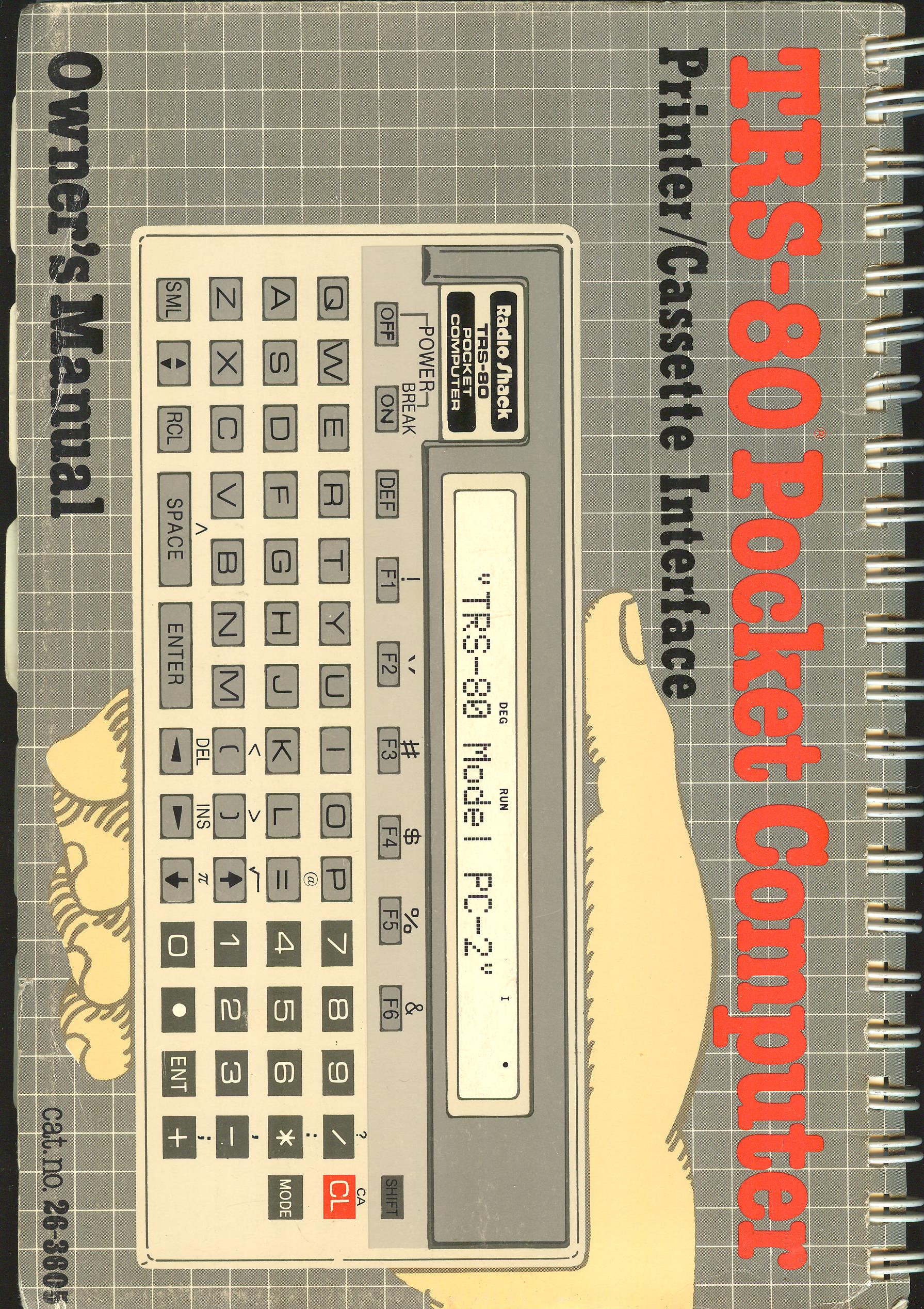 Image for TRS-80 Pocket Computer Printer/Cassette Interface Owner's Manual