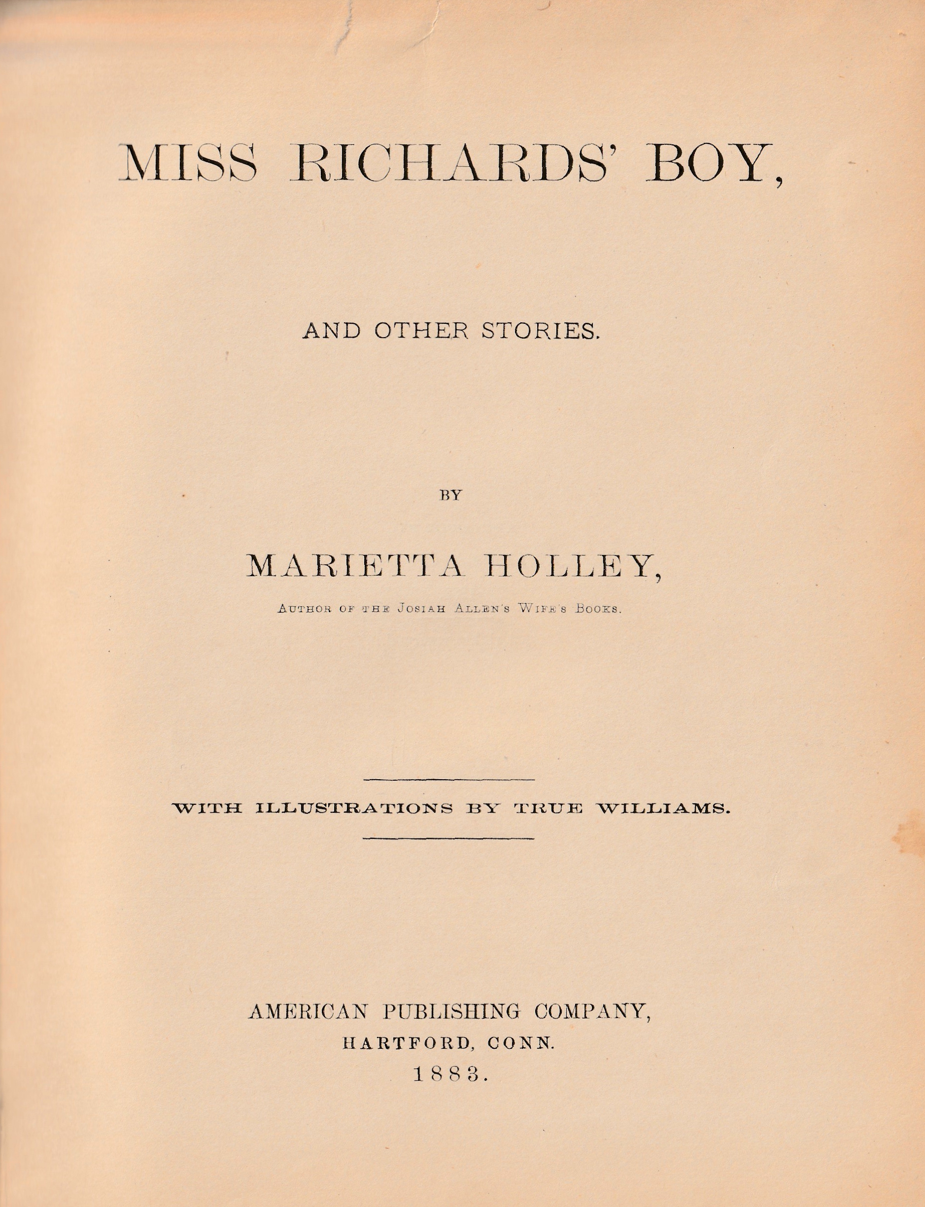 Miss Richard's Boy and Other Stories