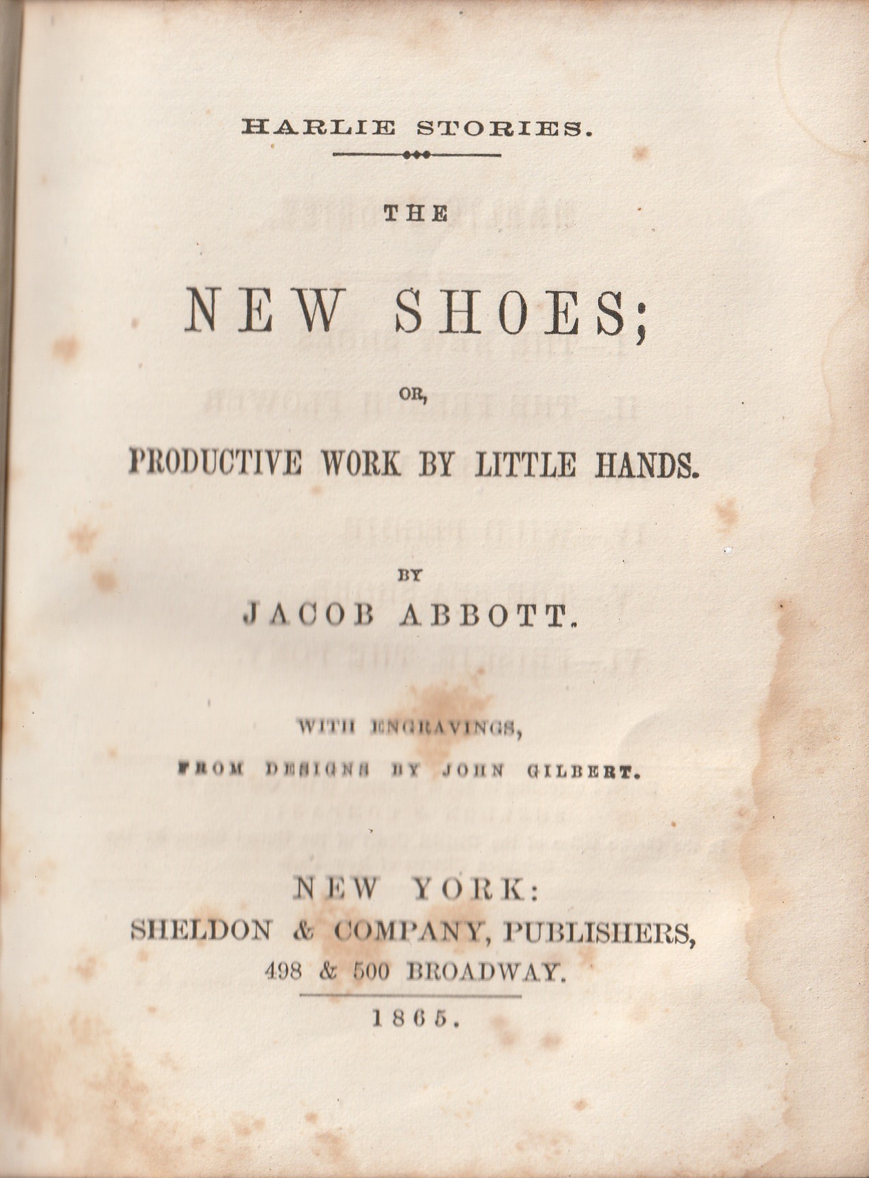 The New Shoes; or, Productive work by Little Hands