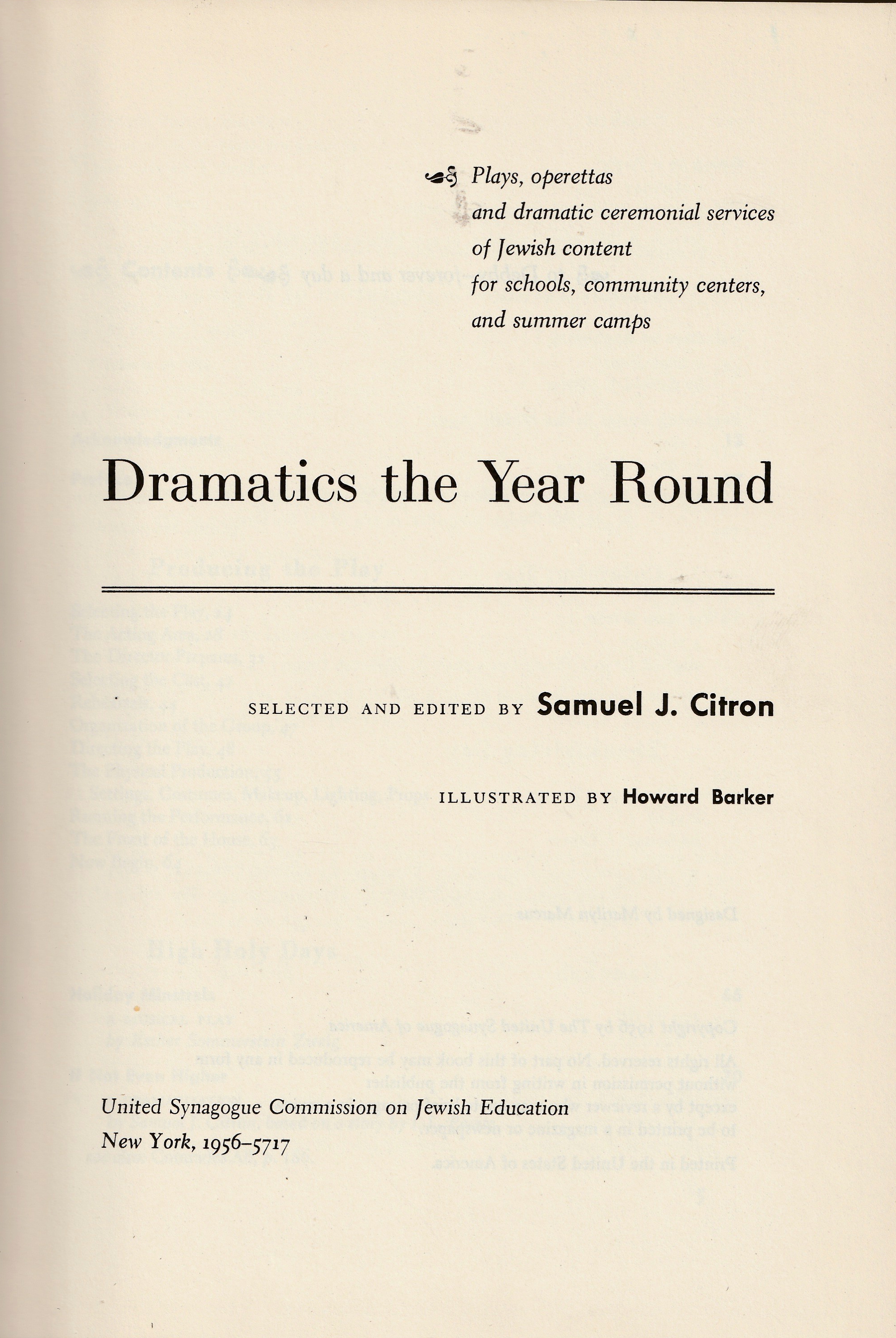 Dramatics the Year Round