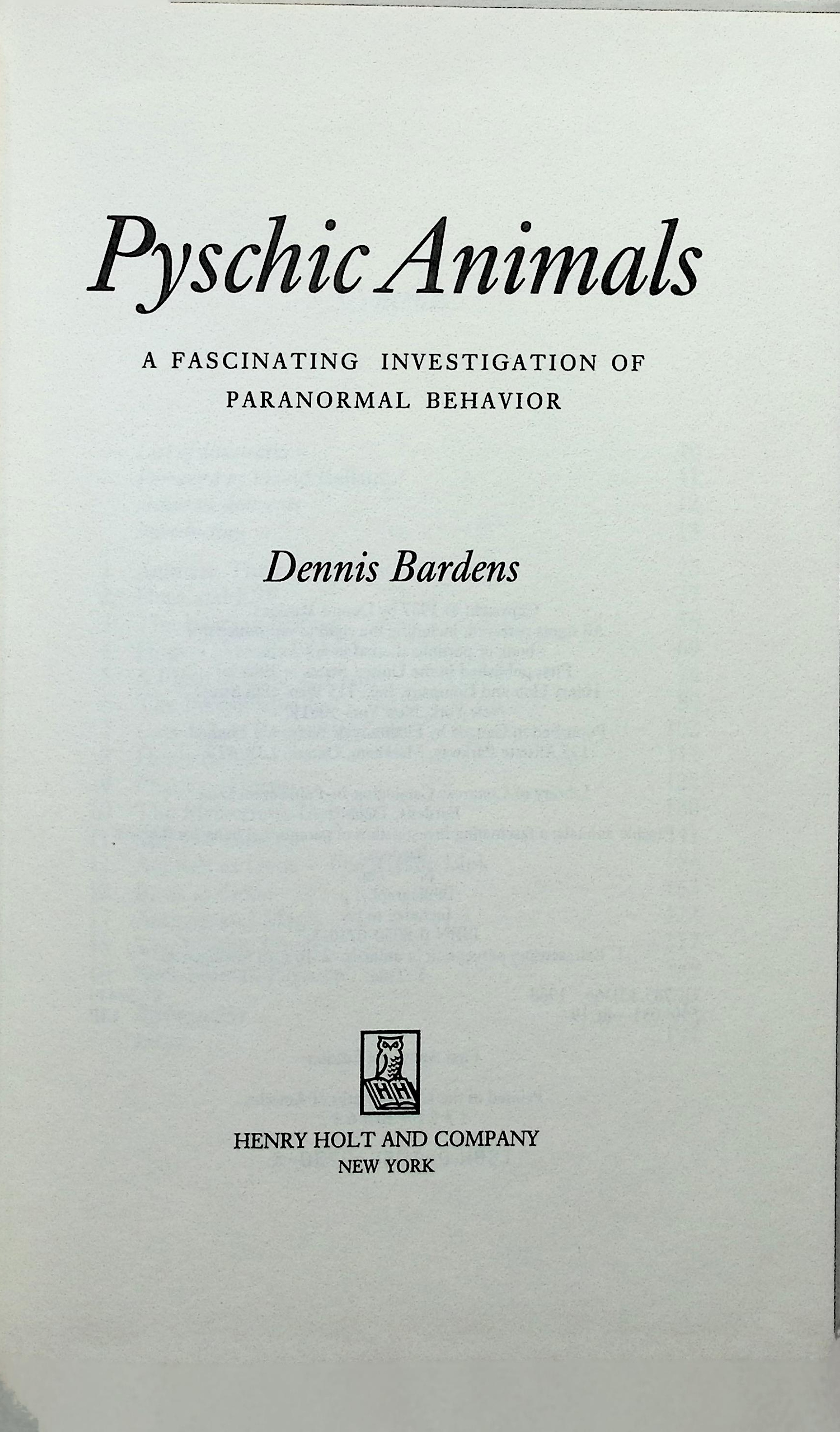 Psychic Animals: A Fascinating Investigation of Paranormal Behavior