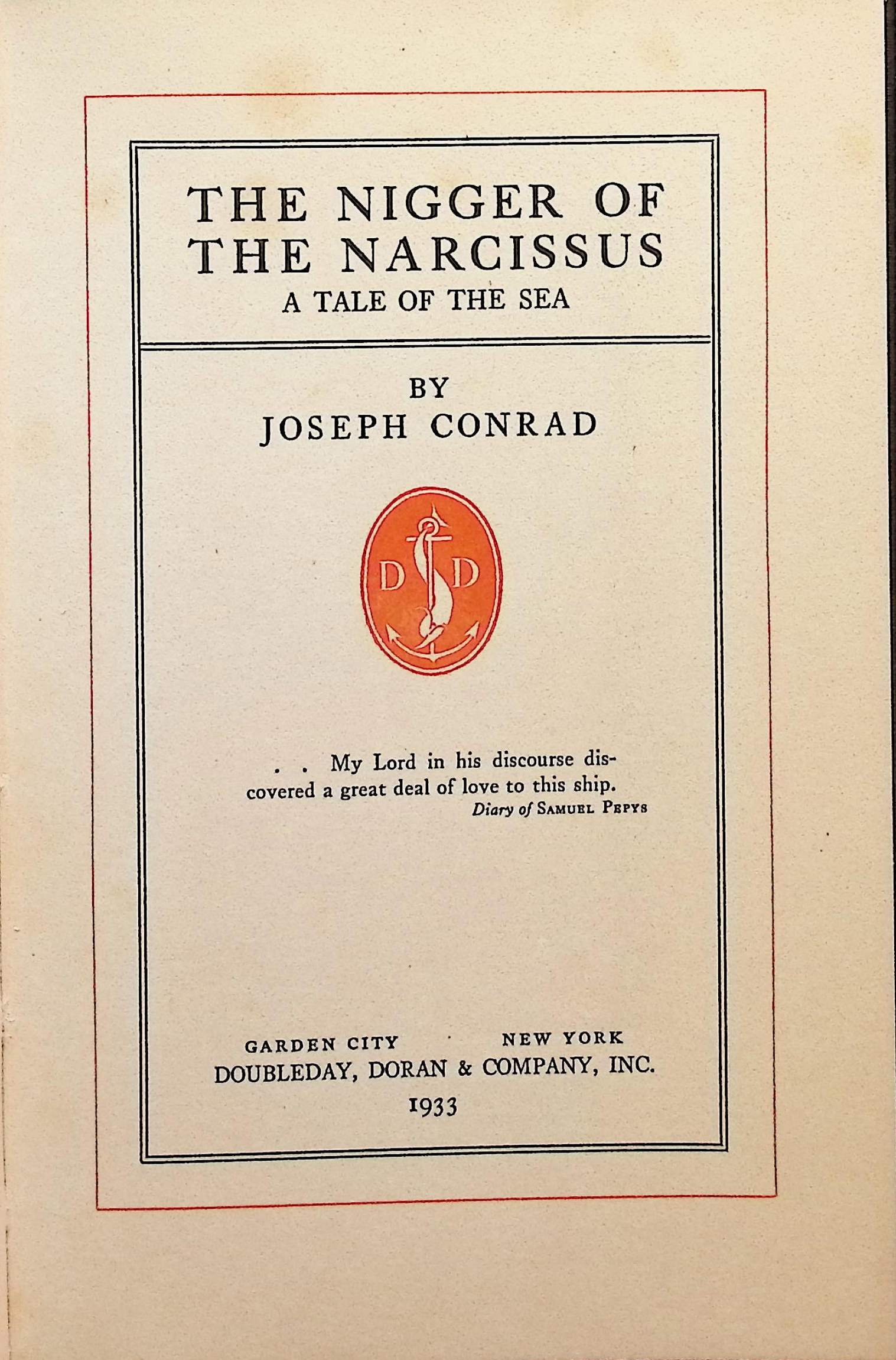 The Nigger of Narcissus: A Tale of the Sea