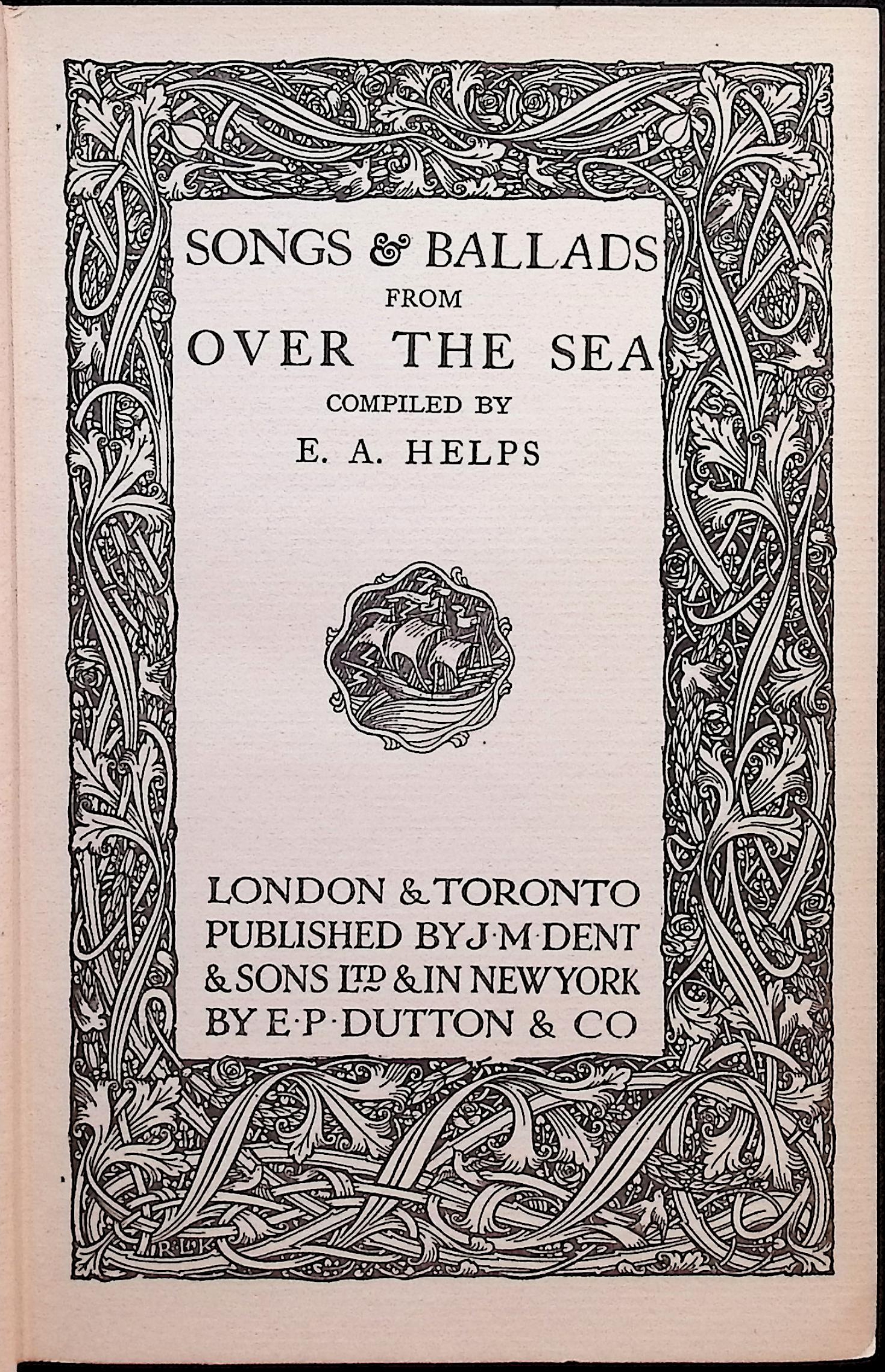 Songs and Ballads from Over the Sea