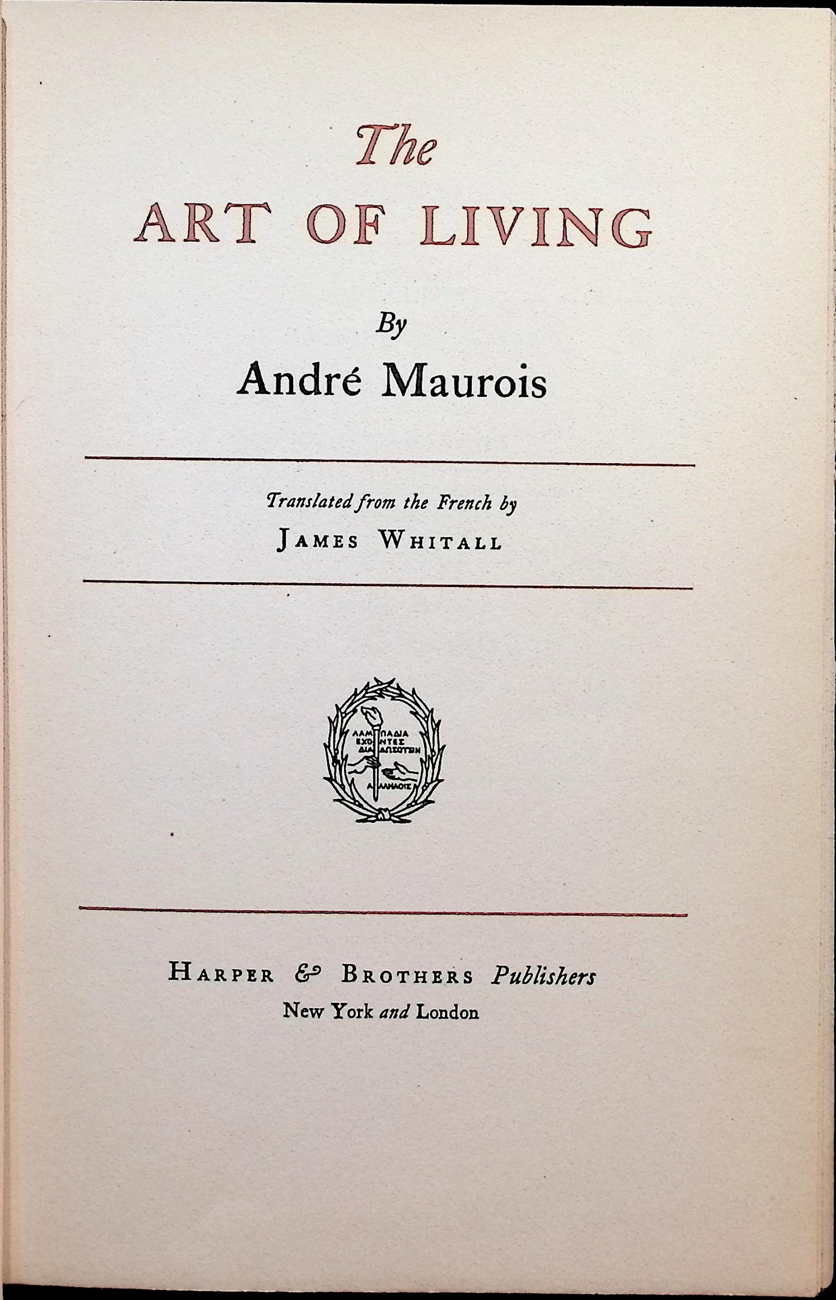 The Art of Living
