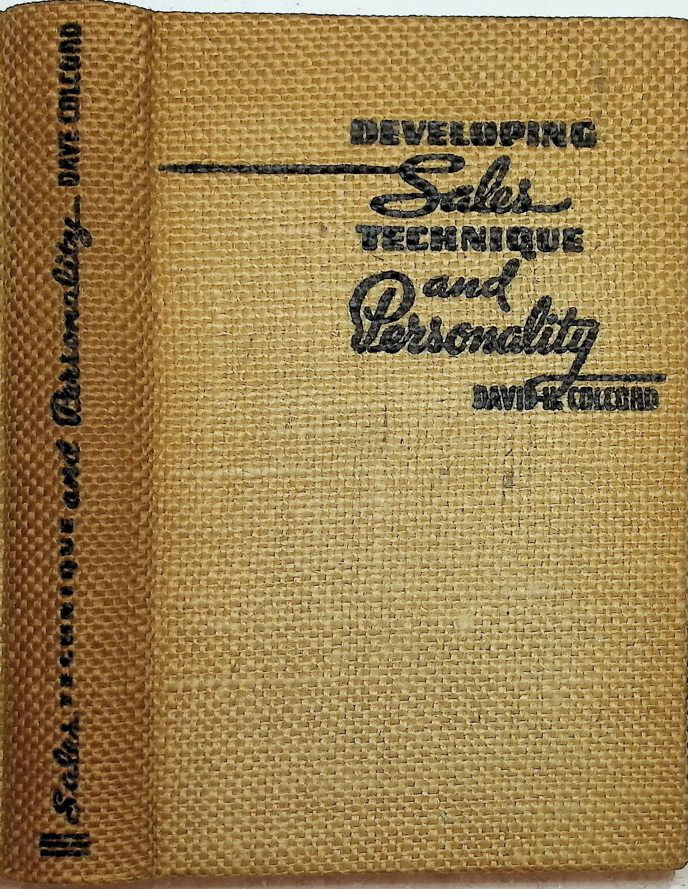 Developing Sales Technique and Sales Personality